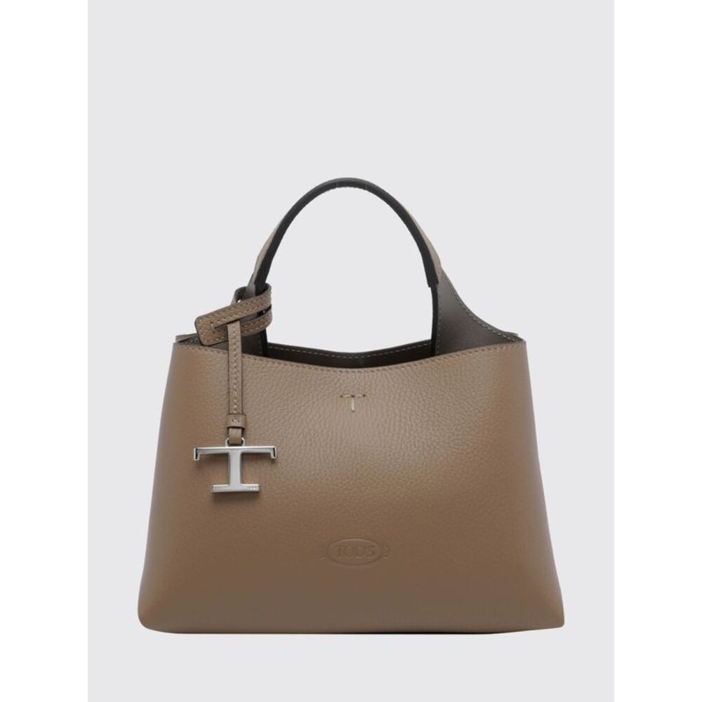 Tod's Women Grained Leather Handbag Tod's With Removable Strap And Charm
